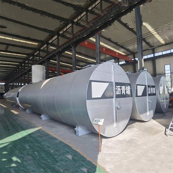 Horizontální asfaltová nádrž